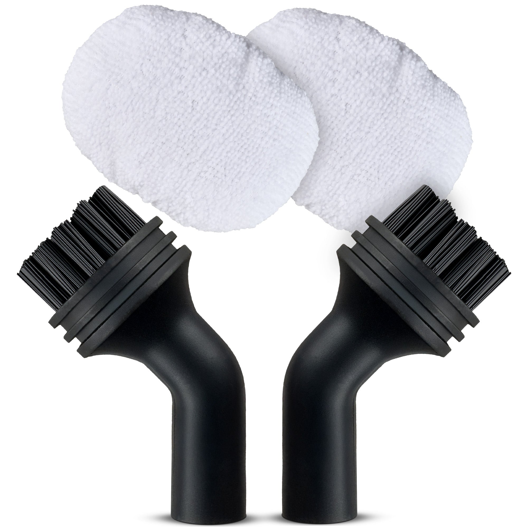 Zubehörset – 2x Mikrofaserbezug & 2x Nylon-Rundbürste