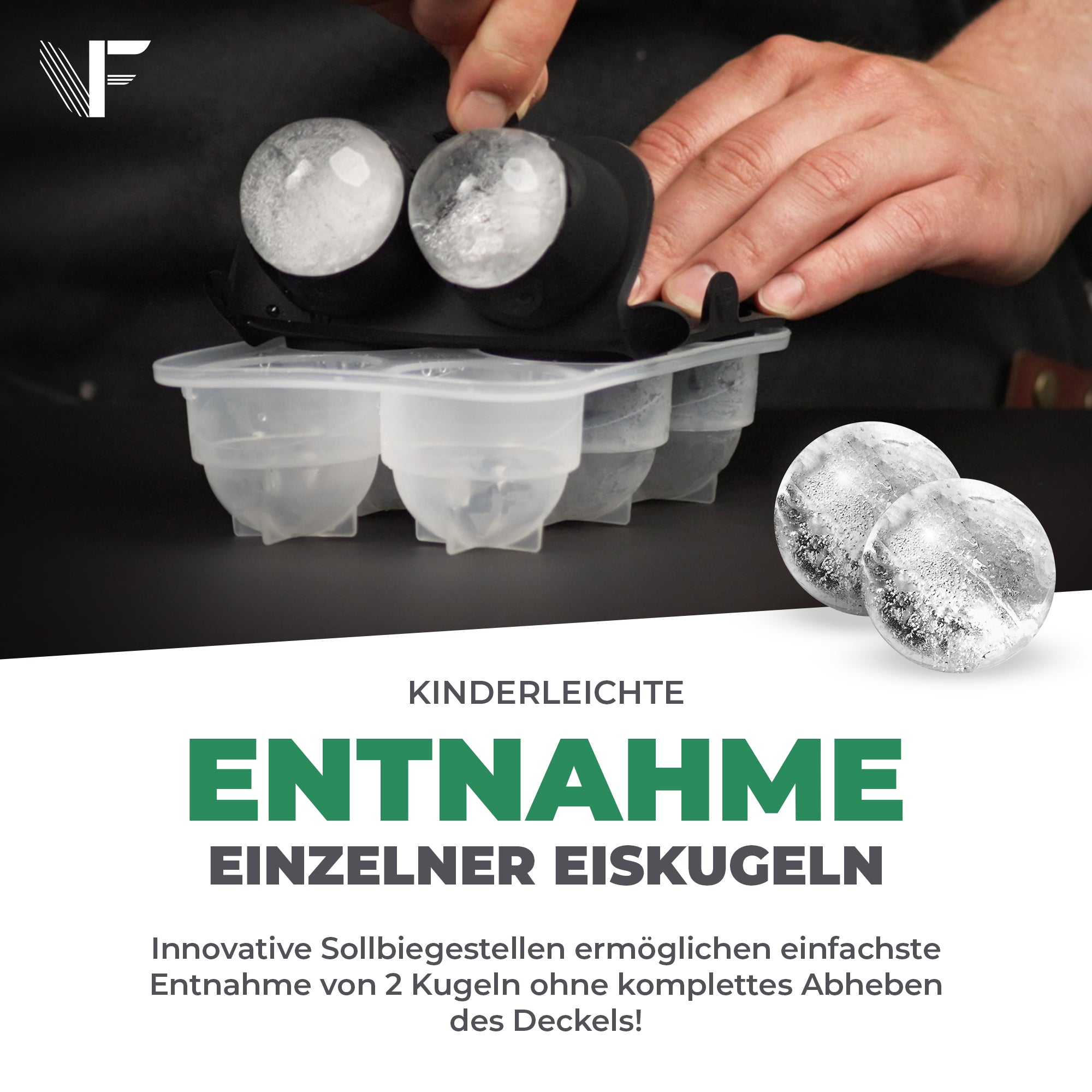 Eiswürfel- und Eiskugelform