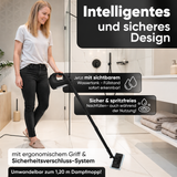 Dampfreiniger 2 in 1 – Als Handdampfreiniger oder mit Dampfmopp – Für Küche, Bad, Böden, Fenster, Auto & Polster – Entfernt Fett, Kalk & Schmutz – Hygienisch & ohne Chemie – Teppich & Fugenreiniger