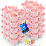 Patentierte Eiskugelform & Eiswürfelform Rosa – XXL Eiswürfel (5 cm) & Kugeln (4,5 cm) aus Platinsilikon – Einfaches Herausdrücken & leichtes Lösen – Für Cocktails, Longdrinks & Getränke – BPA-frei & spülmaschinengeeignet Image
