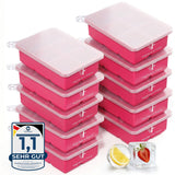 Patentierte Eiskugelform & Eiswürfelform Pink – XXL Eiswürfel (5 cm) & Kugeln (4,5 cm) aus Platinsilikon – Einfaches Herausdrücken & leichtes Lösen – Für Cocktails, Longdrinks & Getränke – BPA-frei & spülmaschinengeeignet