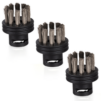Edelstahl-Bürsten-Set (3 Stück) für den 2-in-1 Dampfreiniger