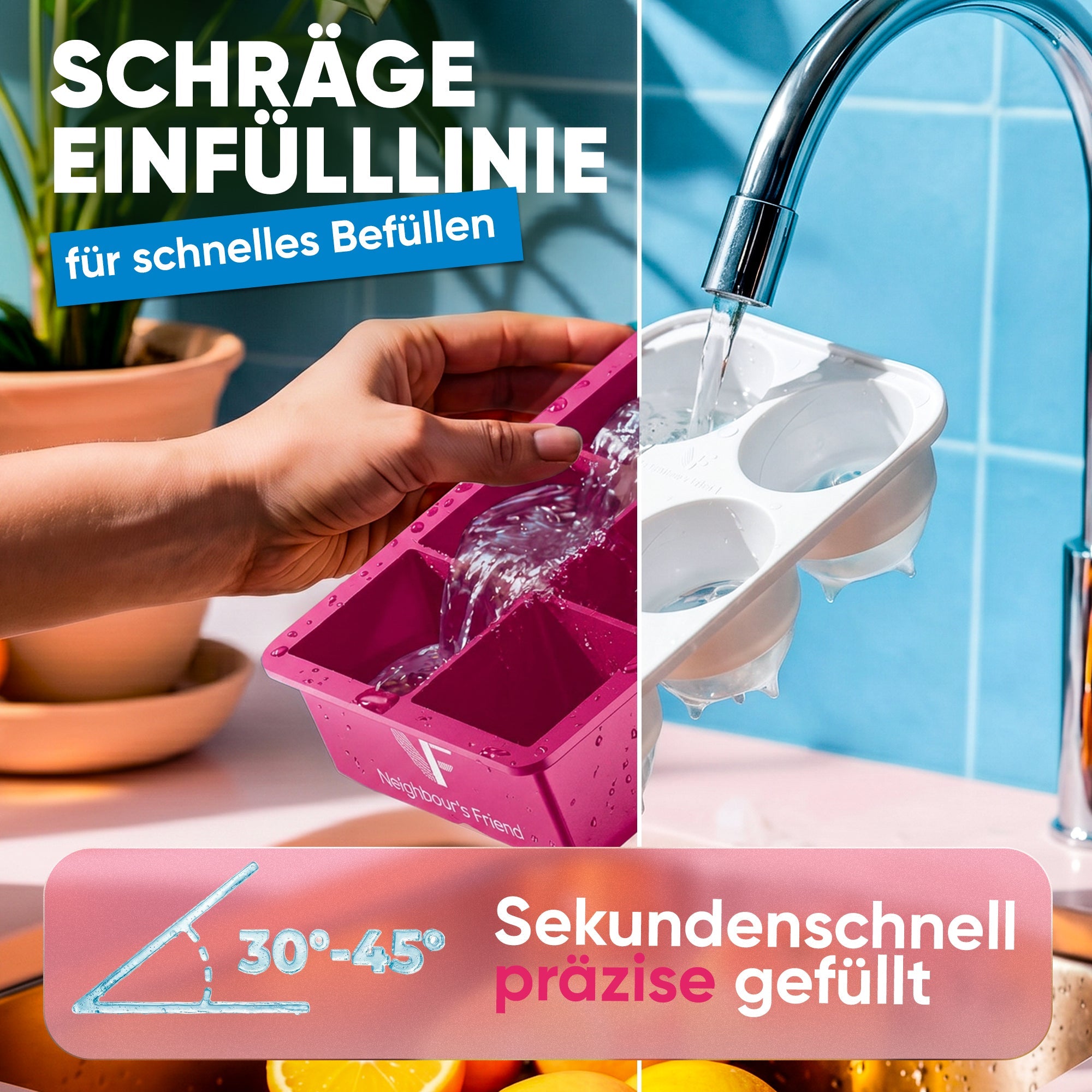 Patentierte Eiskugelform XXL – Softbase – Sets & Mehrfachpacks