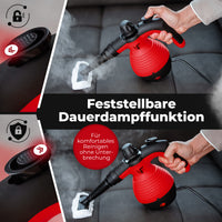 Handdampfreiniger kraftvoll – Entfernt Fett, Kalk & Bakterien – Für Küche, Bad, Fenster, Fugen, Sofa & Auto – Präzise Reinigung ohne Chemie