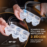 XXL-Eiskugelform & Eiswürfelform aus Platinsilikon - Classic | 3er- bis 10er-Mehrfachpacks