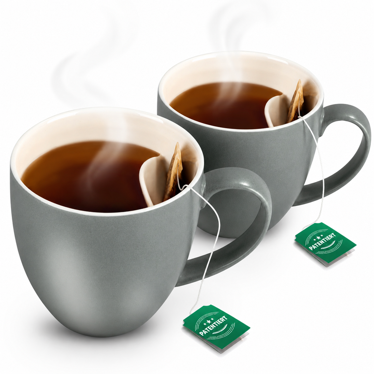 Teetasse mit integrierter Beutelablage – Patentiertes Design aus Keramik (325 ml) – Praktisch, stilvoll & perfekt für deinen Tee-Moment