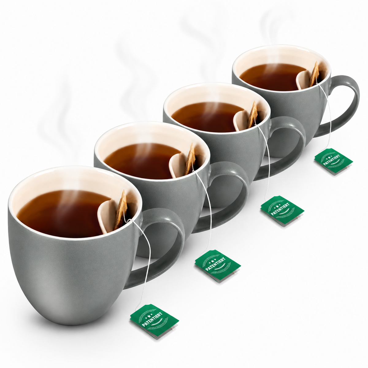 Teetasse mit integrierter Beutelablage – Patentiertes Design aus Keramik (325 ml) – Praktisch, stilvoll & perfekt für deinen Tee-Moment