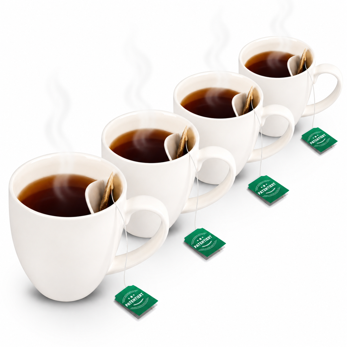 Teetasse mit integrierter Beutelablage – Patentiertes Design aus Keramik (325 ml) – Praktisch, stilvoll & perfekt für deinen Tee-Moment