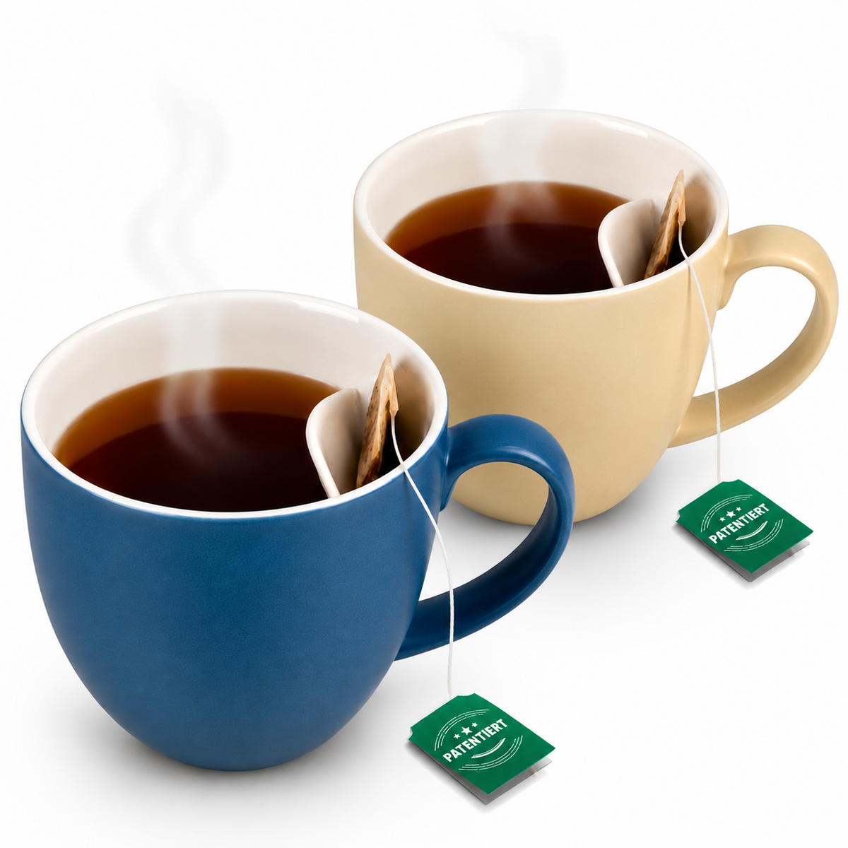 Teetasse mit integrierter Beutelablage – Patentiertes Design aus Keramik (325 ml) – Praktisch, stilvoll & perfekt für deinen Tee-Moment