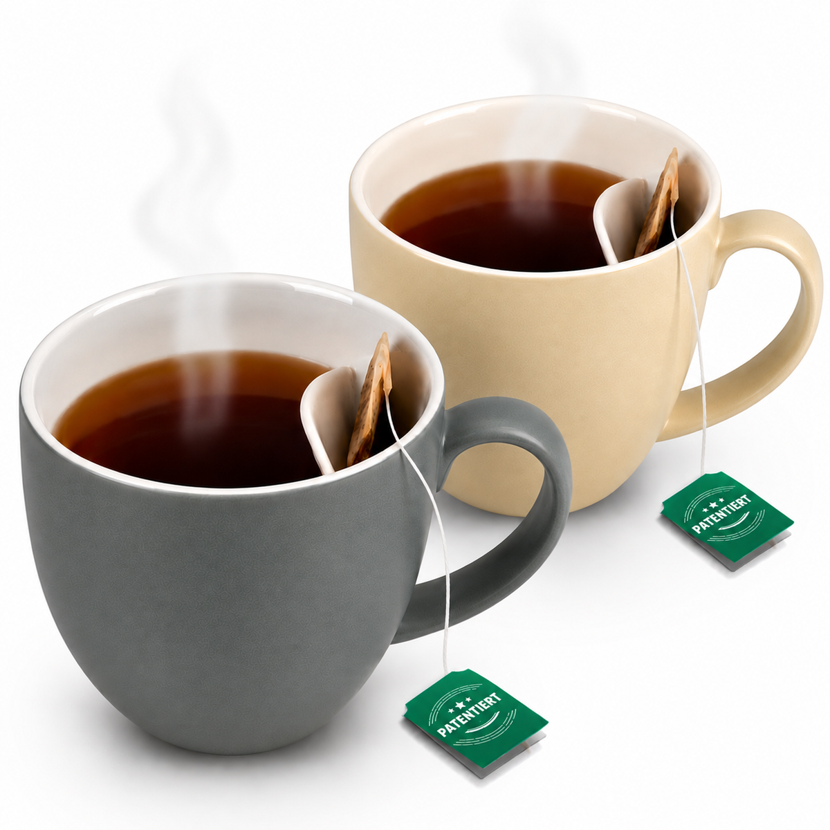 Teetasse mit integrierter Beutelablage – Patentiertes Design aus Keramik (325 ml) – Praktisch, stilvoll & perfekt für deinen Tee-Moment