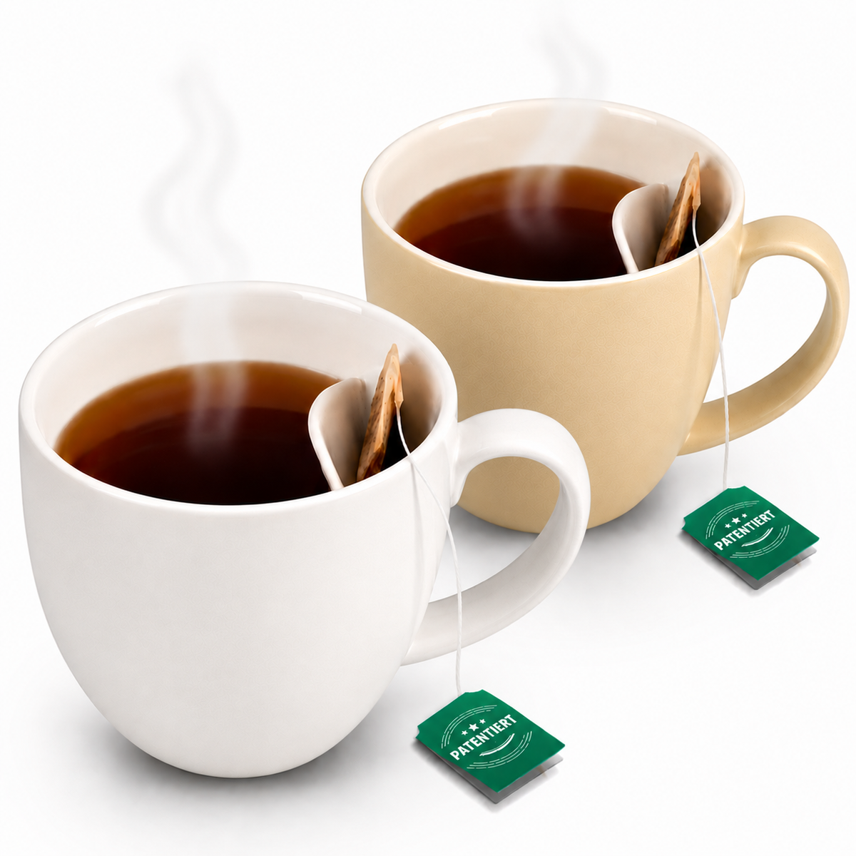 Teetasse mit integrierter Beutelablage – Patentiertes Design aus Keramik (325 ml) – Praktisch, stilvoll & perfekt für deinen Tee-Moment