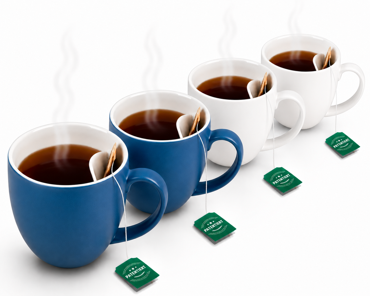Teetasse mit integrierter Beutelablage – Patentiertes Design aus Keramik (325 ml) – Praktisch, stilvoll & perfekt für deinen Tee-Moment