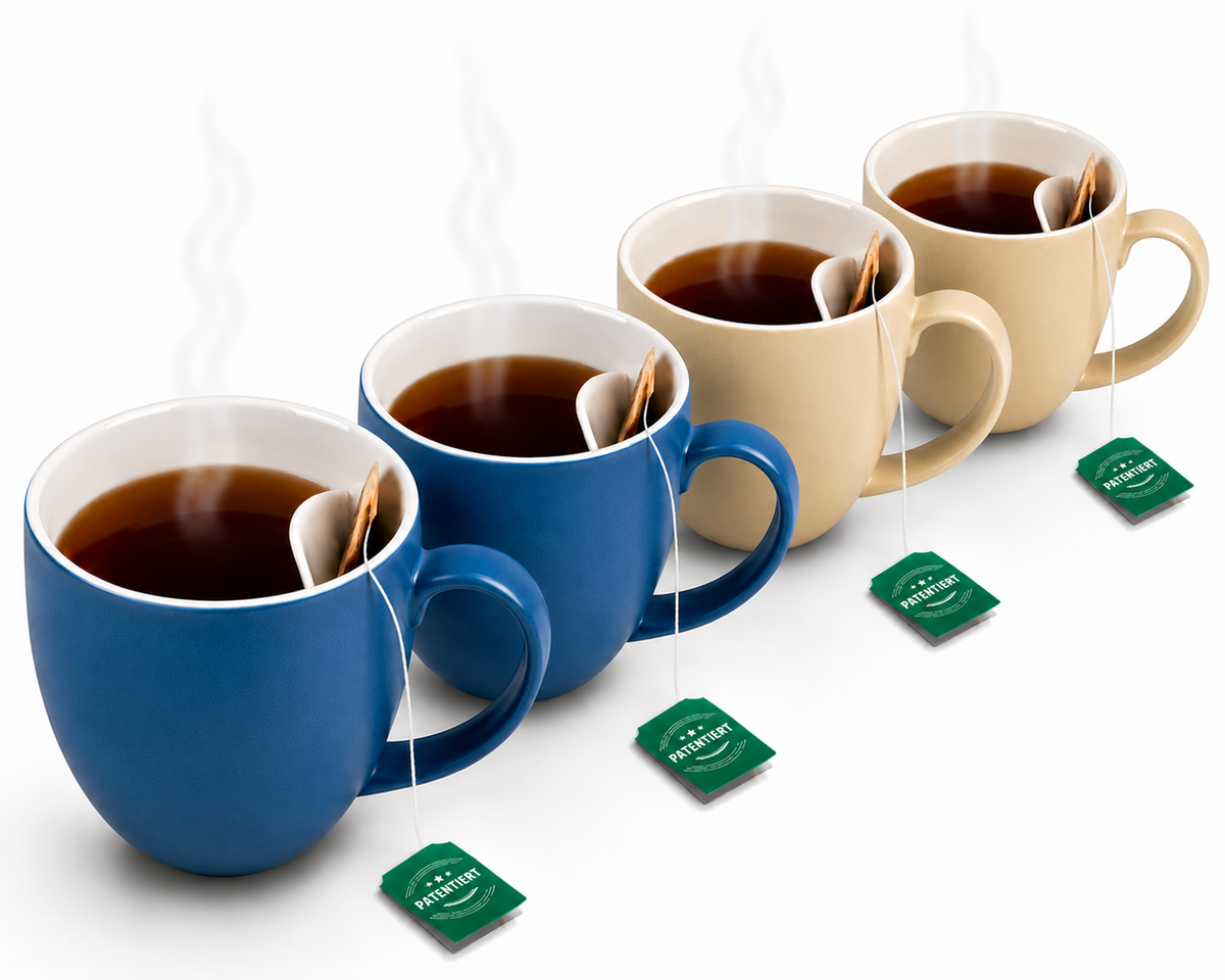 Teetasse mit integrierter Beutelablage – Patentiertes Design aus Keramik (325 ml) – Praktisch, stilvoll & perfekt für deinen Tee-Moment