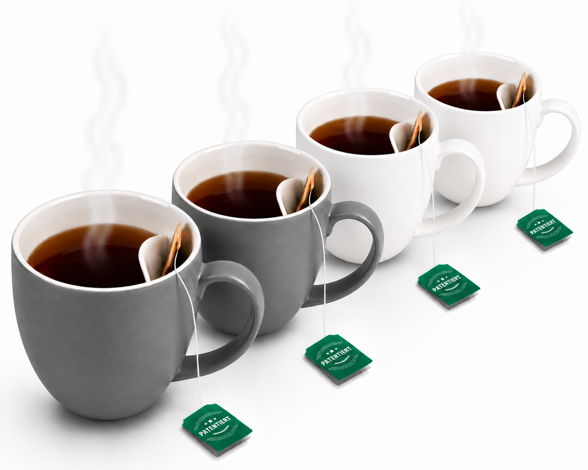 Teetasse mit integrierter Beutelablage – Patentiertes Design aus Keramik (325 ml) – Praktisch, stilvoll & perfekt für deinen Tee-Moment