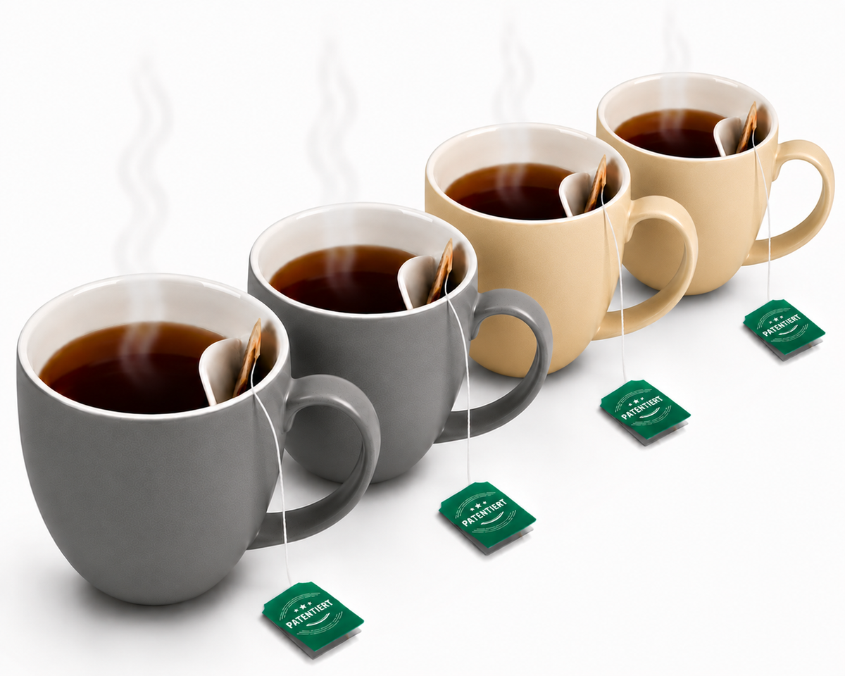 Teetasse mit integrierter Beutelablage – Patentiertes Design aus Keramik (325 ml) – Praktisch, stilvoll & perfekt für deinen Tee-Moment