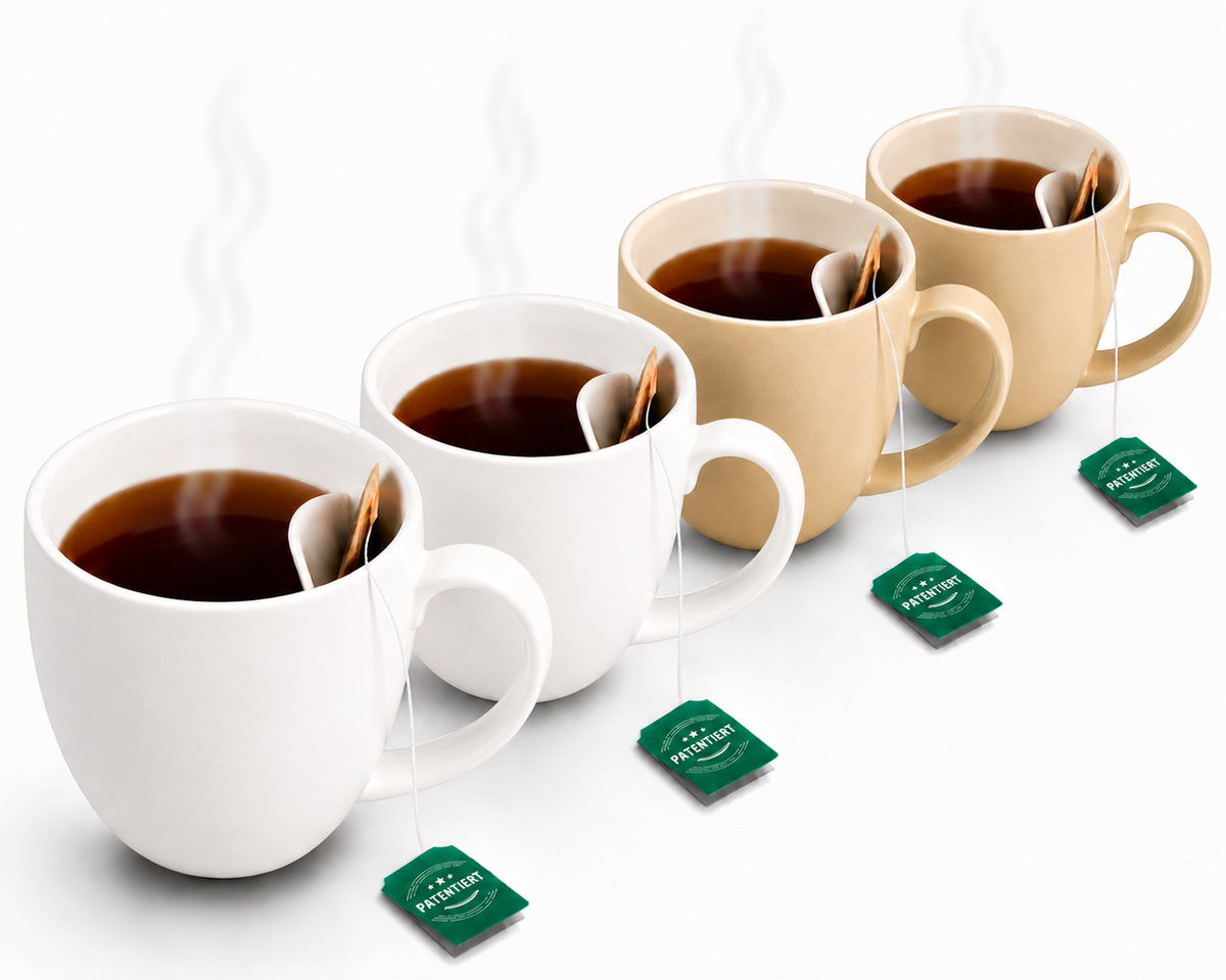 Teetasse mit integrierter Beutelablage – Patentiertes Design aus Keramik (325 ml) – Praktisch, stilvoll & perfekt für deinen Tee-Moment