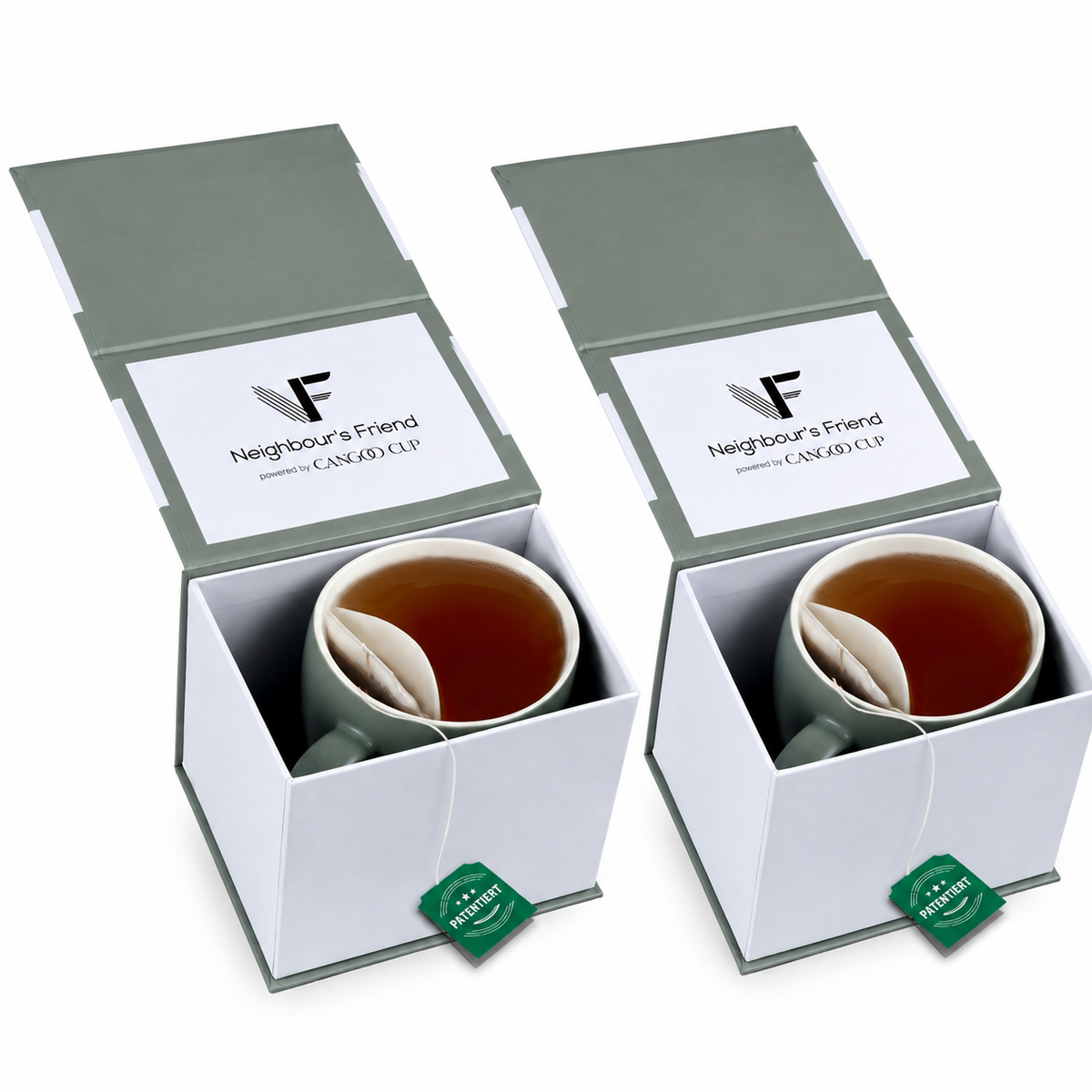 Teetasse mit integrierter Beutelablage – Patentiertes Design aus Keramik (325 ml) – Praktisch, stilvoll & perfekt für deinen Tee-Moment