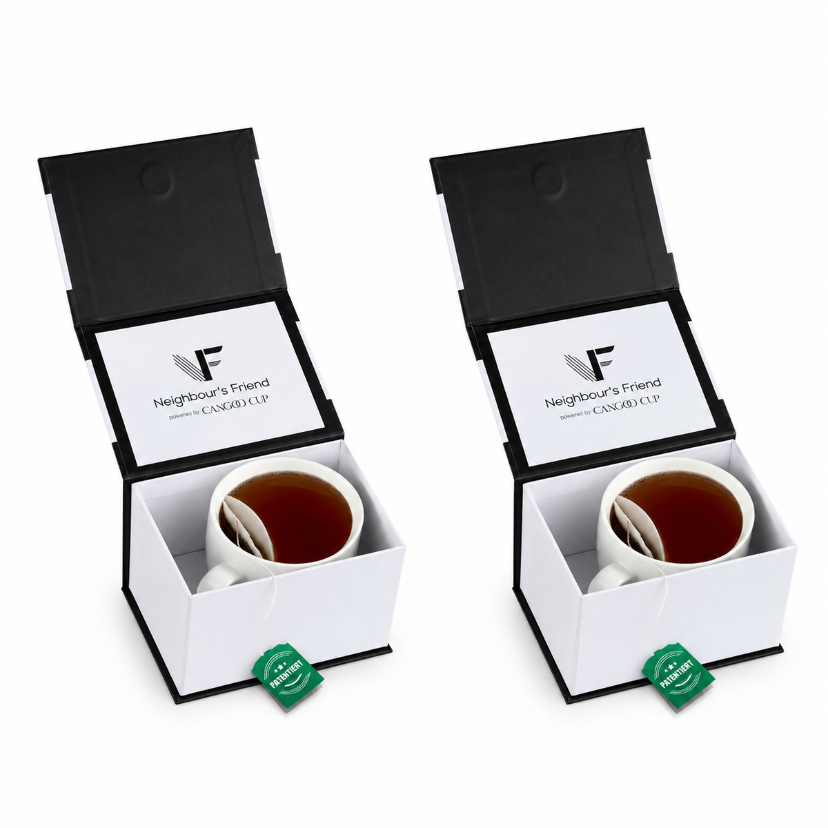Teetasse mit integrierter Beutelablage – Patentiertes Design aus Keramik (325 ml) – Praktisch, stilvoll & perfekt für deinen Tee-Moment
