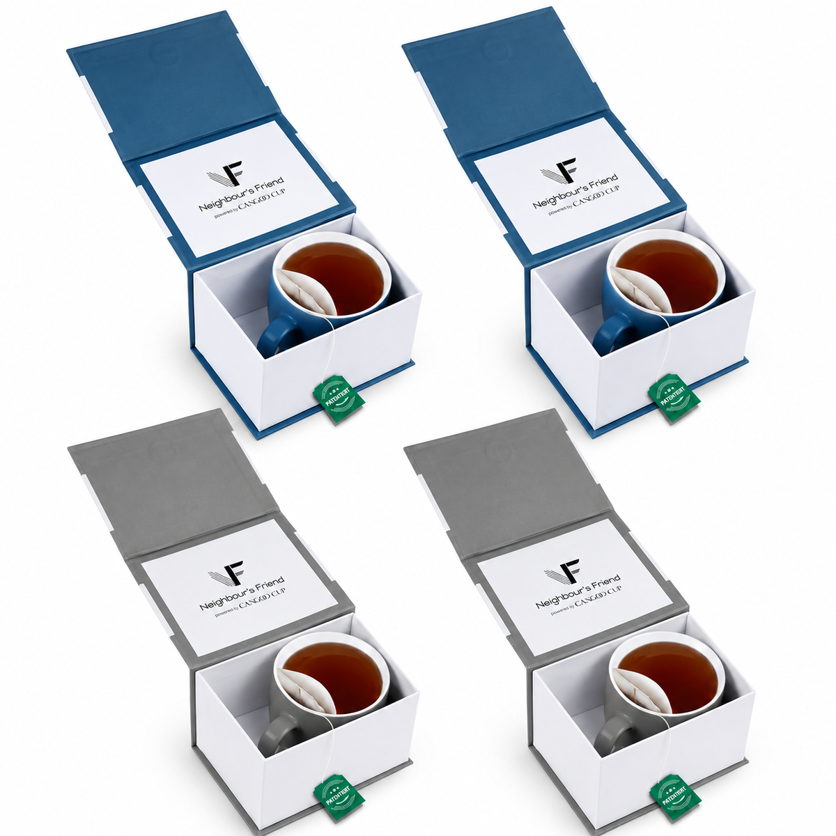 Teetasse mit integrierter Beutelablage – Patentiertes Design aus Keramik (325 ml) – Praktisch, stilvoll & perfekt für deinen Tee-Moment