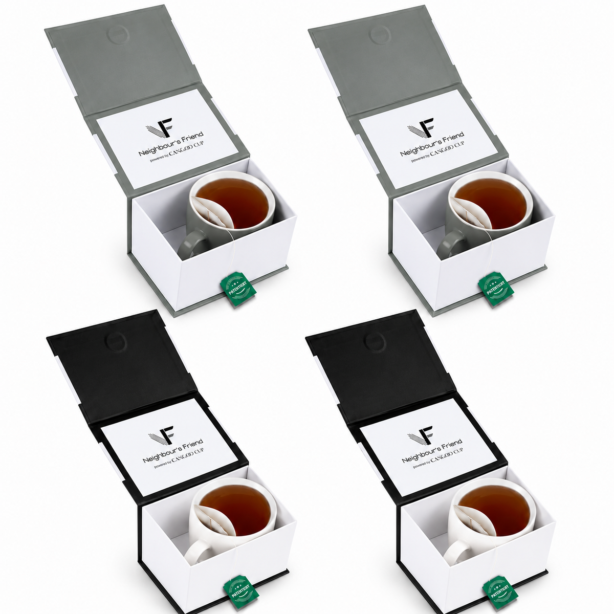 Teetasse mit integrierter Beutelablage – Patentiertes Design aus Keramik (325 ml) – Praktisch, stilvoll & perfekt für deinen Tee-Moment