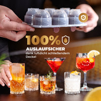 XXL Eiskugelform & Eiswürfelform aus Platinsilikon - Classic | 1er- & 2er-Sets