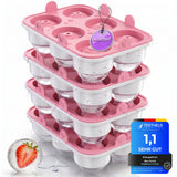 Patentierte Eiskugelform XXL Rosa – Große runde Eiswürfel (4,5 cm) – Softboden für leichtes Lösen ohne Brechen – Für Getränke, Cocktails & Softdrinks – BPA-frei & auslaufsicher