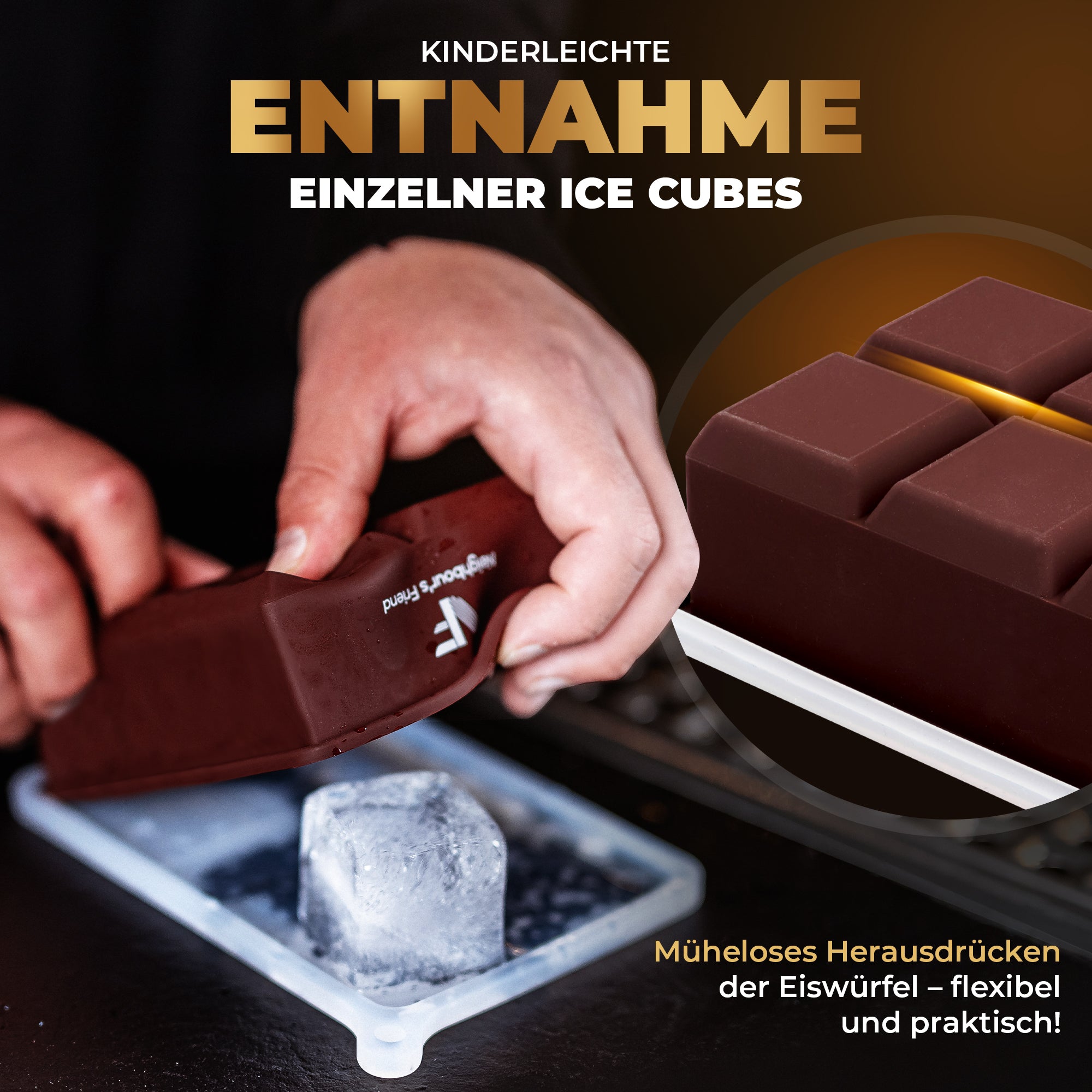 Eiswürfel- und Eiskugelform