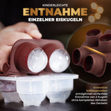 XXL Eiskugelform & Eiswürfelform aus Platinsilikon - Classic | 1er- & 2er-Sets