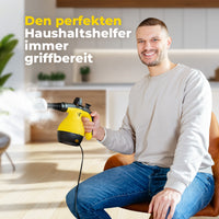 Handdampfreiniger kraftvoll – Entfernt Fett, Kalk & Bakterien – Für Küche, Bad, Fenster, Fugen, Sofa & Auto – Präzise Reinigung ohne Chemie