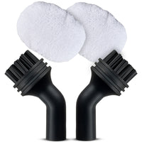 Zubehörset – 2x Mikrofaserbezug & 2x Nylon-Rundbürste