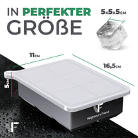 XXL Eiskugelform & Eiswürfelform aus Platinsilikon - Classic | 1er- & 2er-Sets