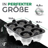 XXL-Eiskugelform & Eiswürfelform aus Platinsilikon - Classic | 3er- bis 10er-Mehrfachpacks