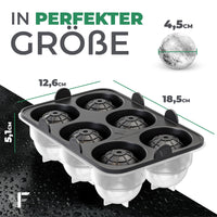 XXL-Eiskugelform & Eiswürfelform aus Platinsilikon - Classic | 3er- bis 10er-Mehrfachpacks