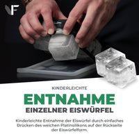 XXL Eiskugelform & Eiswürfelform aus Platinsilikon - Classic | 1er- & 2er-Sets
