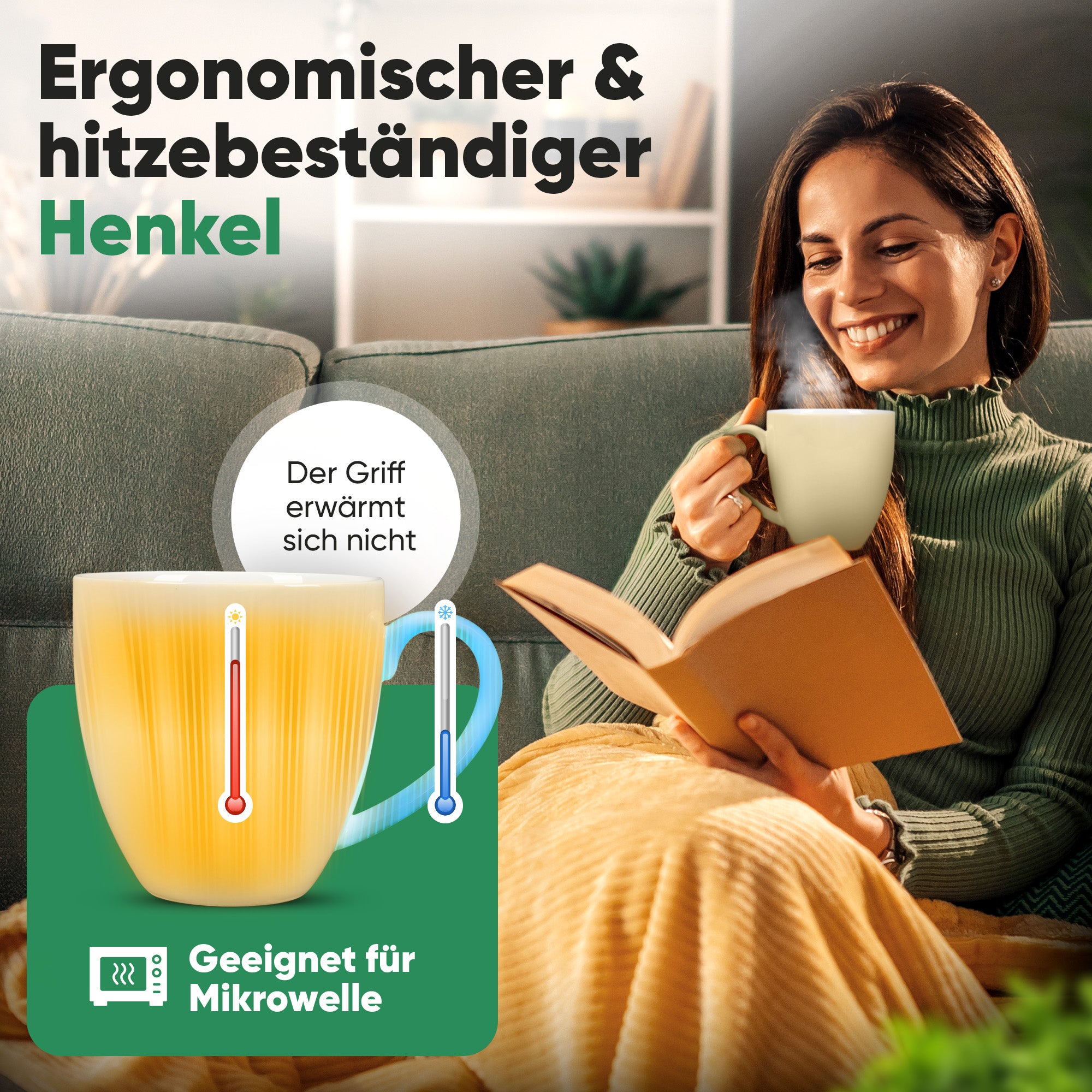 Teetasse mit integriertem Beutelhalter