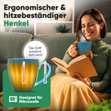 Teetasse mit integriertem Beutelhalter