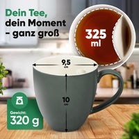 Teetasse mit integriertem Beutelhalter