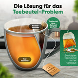 Teetasse mit integriertem Beutelhalter