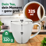 Teetasse mit integriertem Beutelhalter