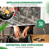 Teekanne aus Glas mit Siebeinsatz